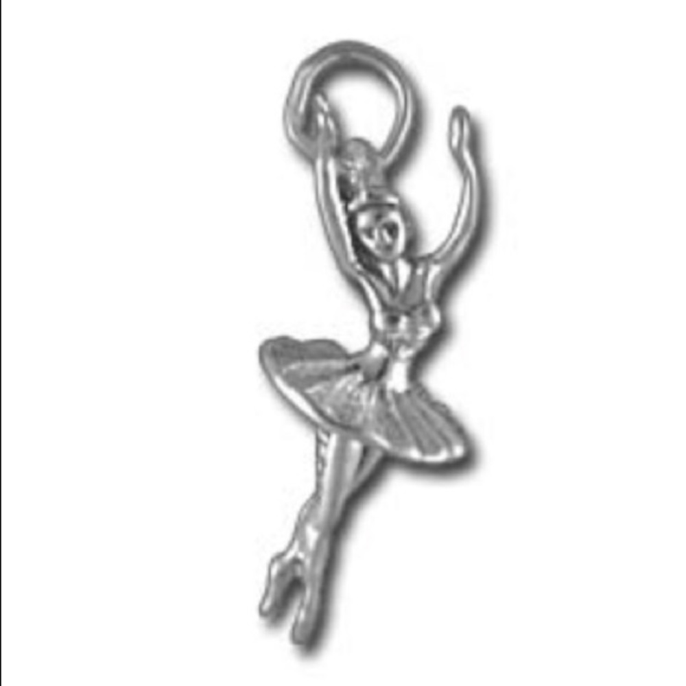 Sterling Silver Ballerina Charm
